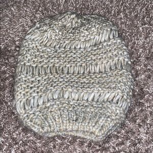 Grey stretch beanie